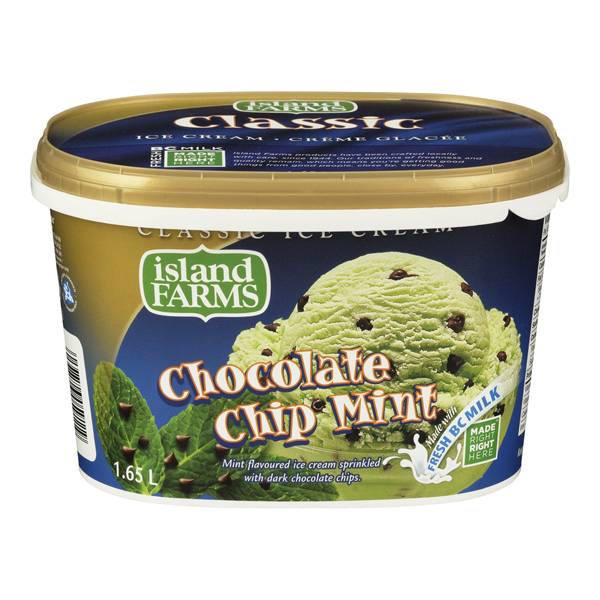 ISLAND FARMS CLASSIC ICE CREAM CHOCOLATE CHIP MINT