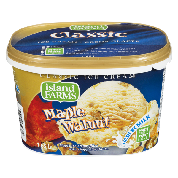 ISLAND FARMS CLASSIC ICE CREAM MAPLE WALNUT