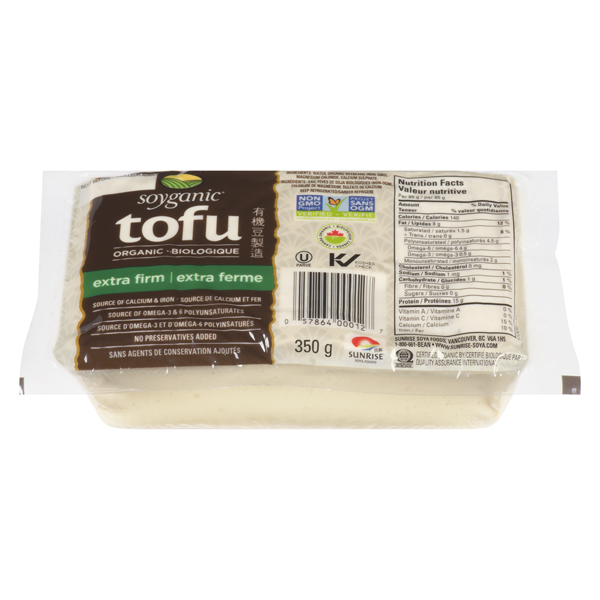 SUNRISE SOYGANIC EXTRA FIRM TOFU