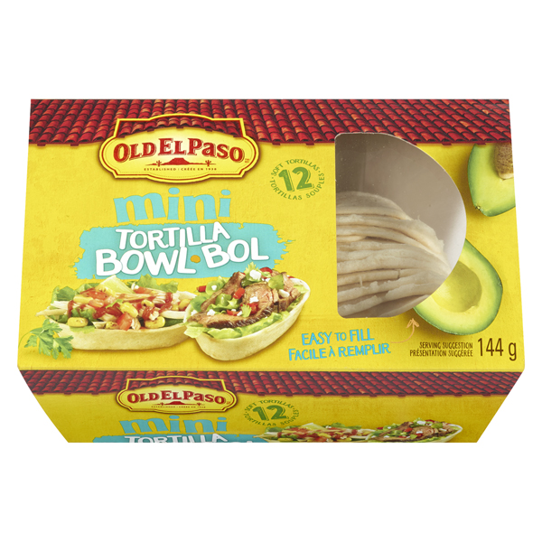 OLD EL PASO MINI TORTILLA BOWL12PK