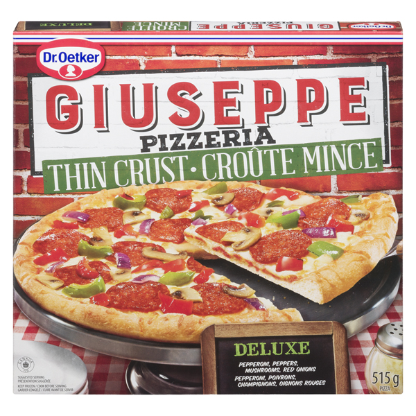 DR OETKER GIUSEPPE PIZZERIA THIN CRUST DELUXE PIZZA