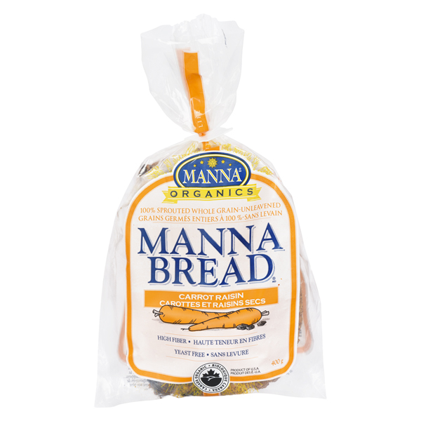 MIGHTY MANNA ORGANIC BREAD CARROT RAISIN