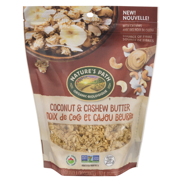 NATURES PATH ORGANIC COCONUT & CASHEW BUTTER GRANOLA