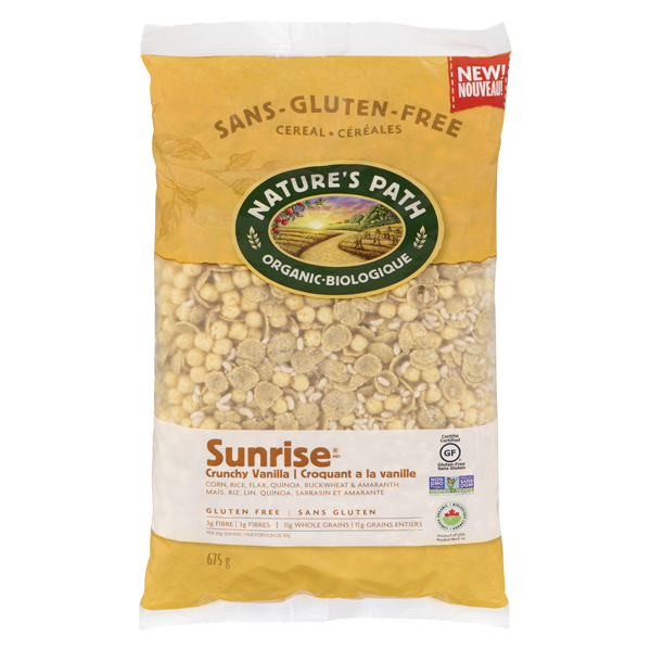 NATURES PATH ORGANIC SUNRISE CRUNCHY VANILLA CEREAL