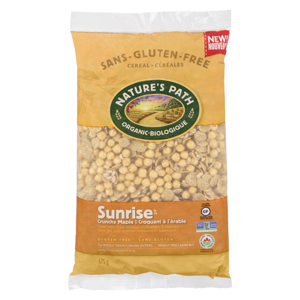 NATURES PATH ORGANIC SUNRISE CRUNCHY MAPLE CEREAL