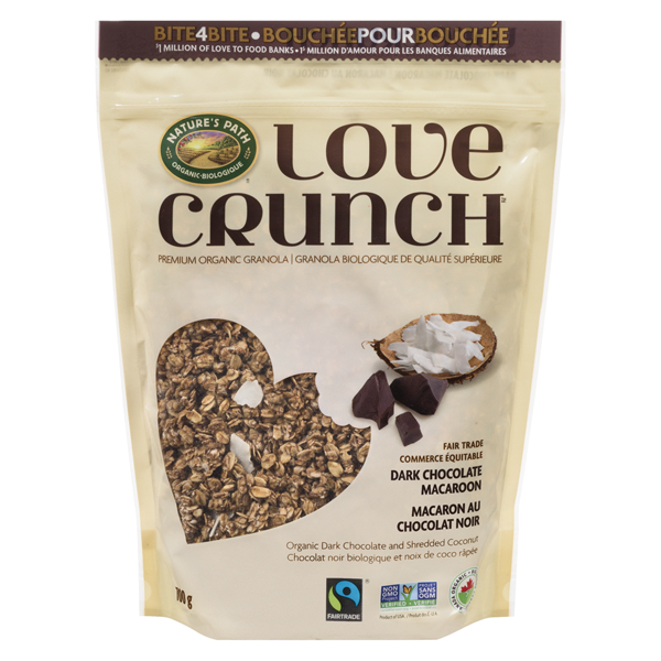 NATURES PATH LOVE CRUNCH ORGANIC DARK CHOCOLATE MACAROON
