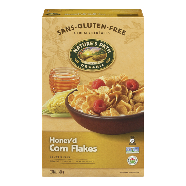 NATURES PATH ORGANIC HONEYD CORN FLAKES