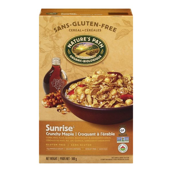 NATURES PATH ORGANIC CRUNCHY MAPLE SUNRISE