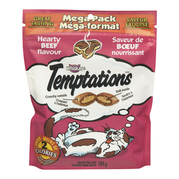 WHISKAS TEMPTATIONS BEEF CAT TREATS