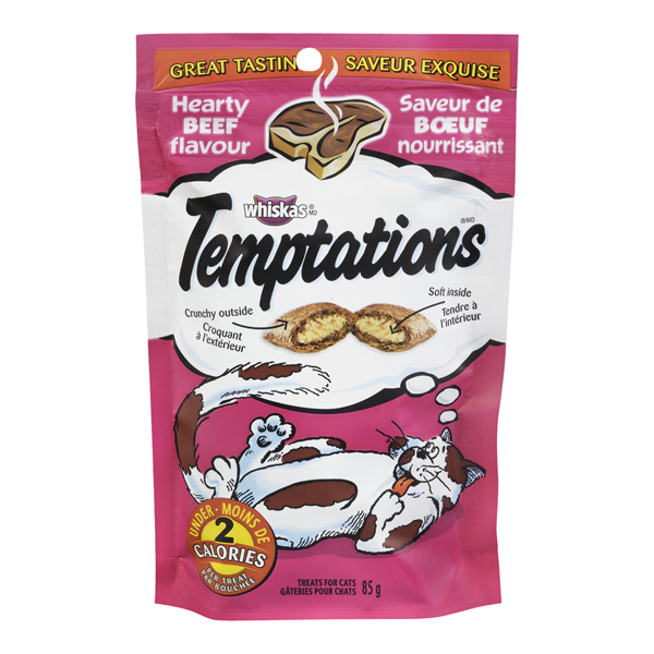 WHISKAS TEMPTATIONS BEEF CAT TREATS