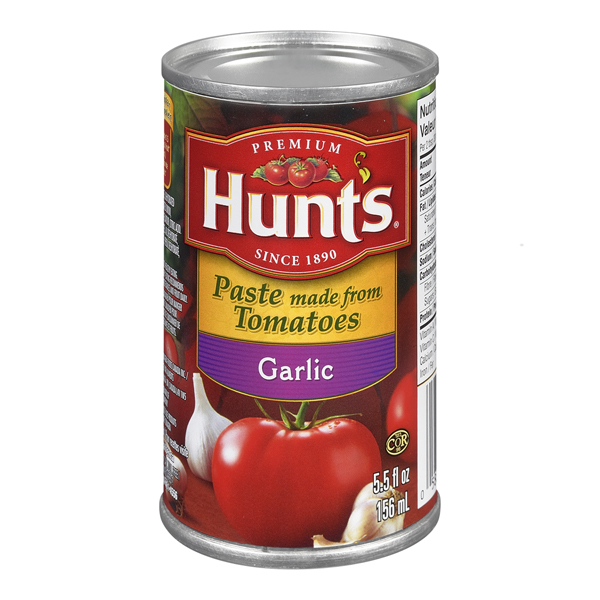 HUNTS TOMATO PASTE W/GARLIC