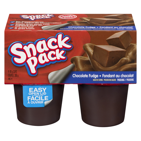 SNACK PACK PUDDING CHOCOLATE FUDGE