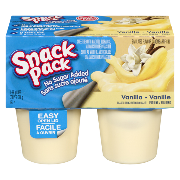 SNACK PACK PUDDING NSA VANILLA