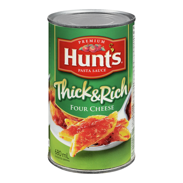 HUNTS THICK & RICH PASTA SAUCE FOUR CHEESE