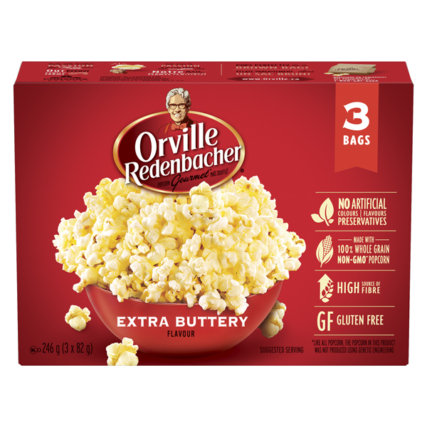 ORVILLE REDENBACHERS EXTRA BUTTERY POPCORN