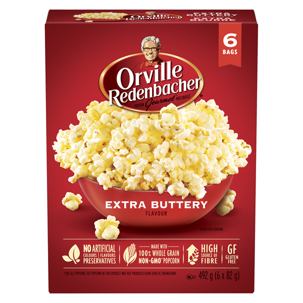 ORVILLE REDENBACHER EXTRA BUTTERY POP UP BOWL POPCORN