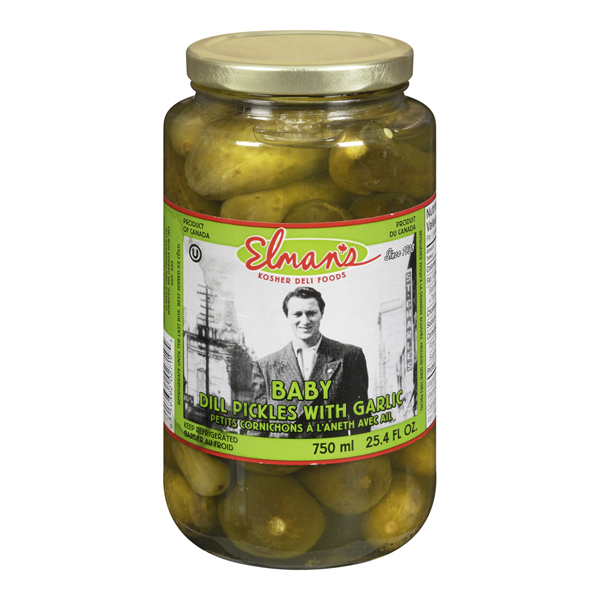 ELMAN'S BABY DILL PICKLES WITH GARLIC