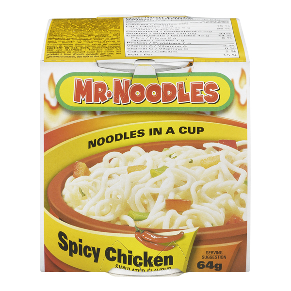 MR NOODLES CUP SPICY CHICKEN