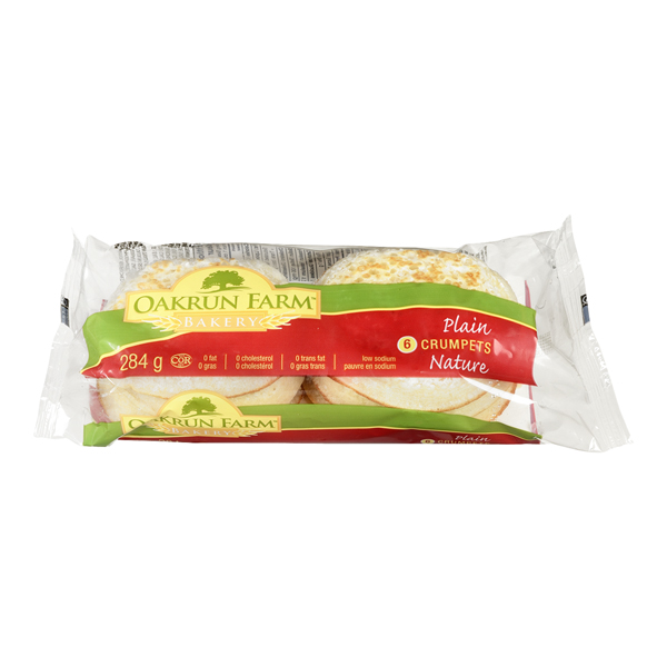 OAKRUN FARM BAKERY PLAIN CRUMPETS