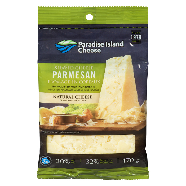 PARADISE ISLAND SHAVED PARMESAN CHEESE