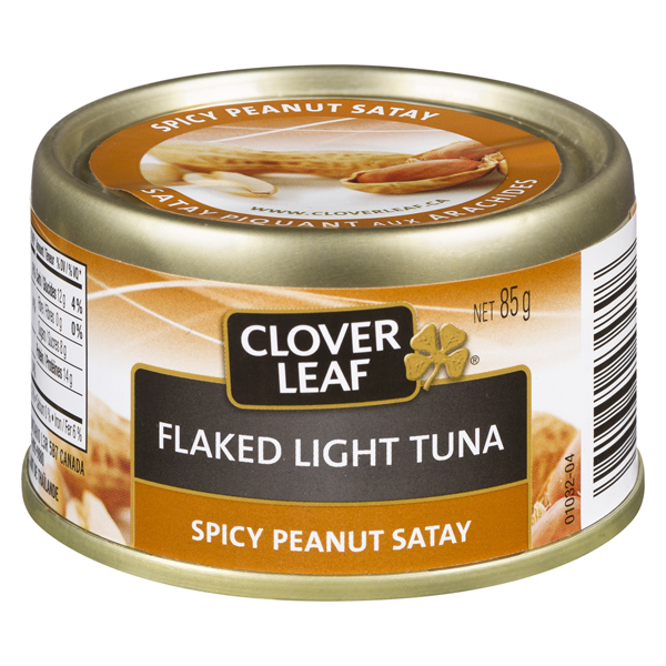 CLOVER LEAF FLAKED LIGHT TUNA SPICY PEANUT SATAY