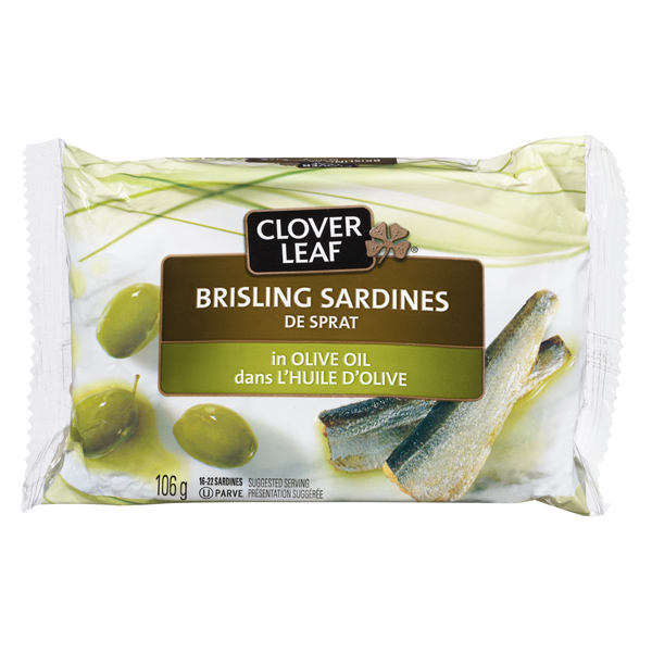 CLOVER LEAF BRISLING SARDINES OLIVE OIL