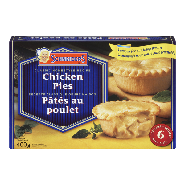 SCHNEIDERS MINI CHICKEN & VEGETABLE PIES 6PK
