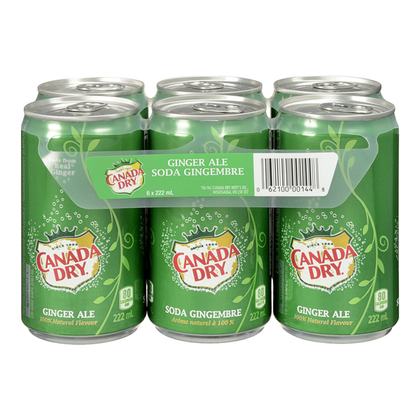 CANADA DRY GINGER ALE MINI CANS