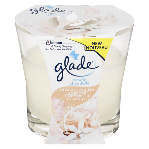 GLADE SCENTED CANDLE PURE VANILLA JOY