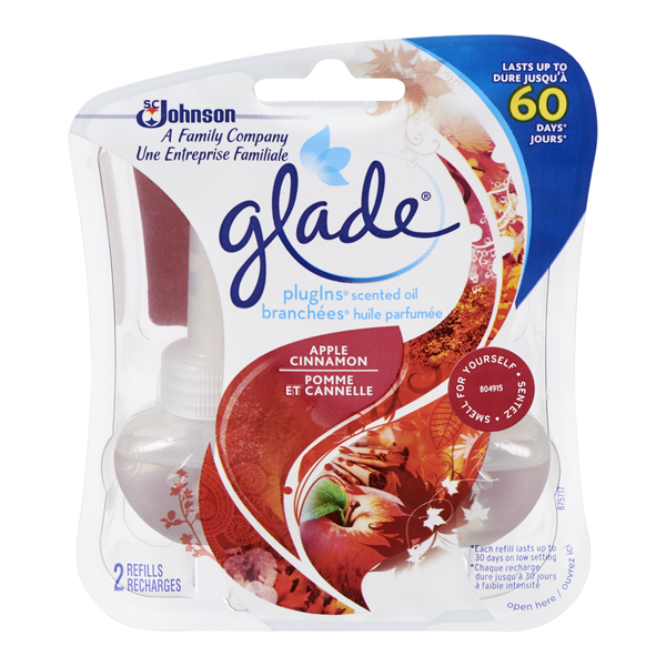 GLADE PLUG IN REFILL APPLE CINNAMON