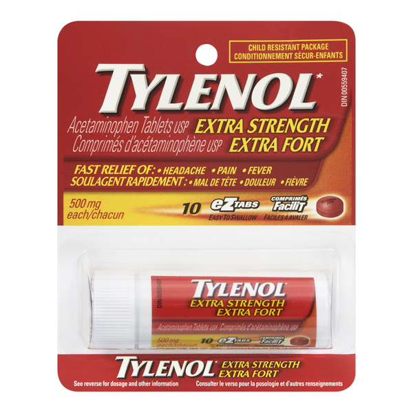 TYLENOL EX STRNGTH TABLETS VIAL