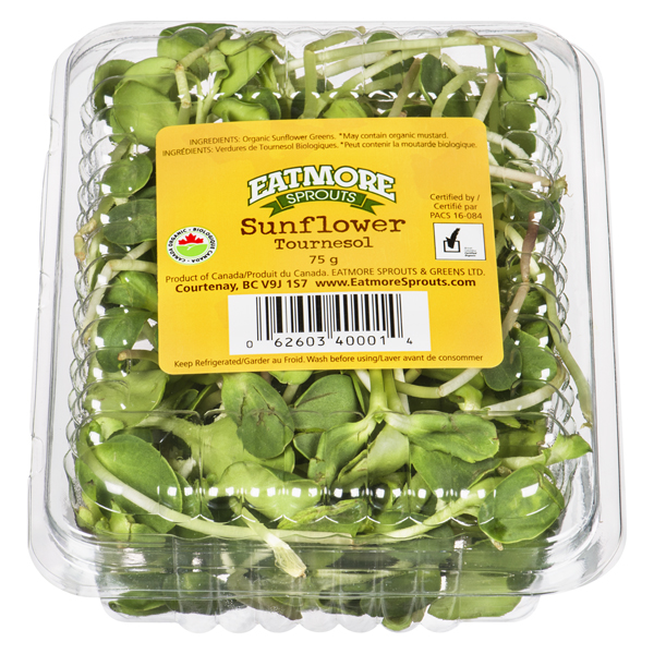 EAT MORE SUNFLOWER ORGANIC SPROUTS