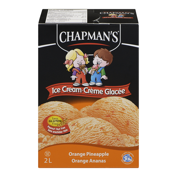 CHAPMANS CREAMERY ICE CREAM ORANGE PINEAPPLE