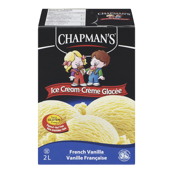 CHAPMANS CREAMERY ICE CREAM FRENCH VANILLA