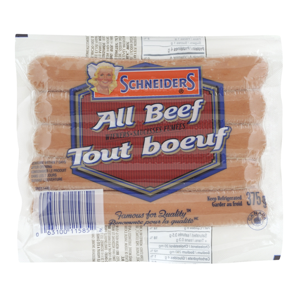 SCHNEIDERS ALL BEEF WIENERS