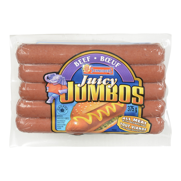 SCHNEIDERS JUICY JUMBOS ALL BEEF WIENERS