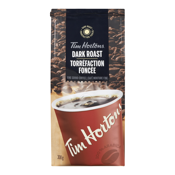 TIM HORTONS DARK ROAST COFFEE FINE GRIND