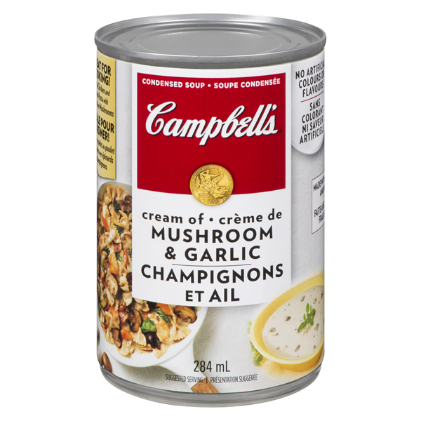 CAMPBELLS CREAM OF MUSHROOM AND GARLIC