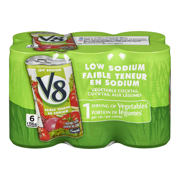 V8 VEGETABLE COCKTAIL LOW SODIUM