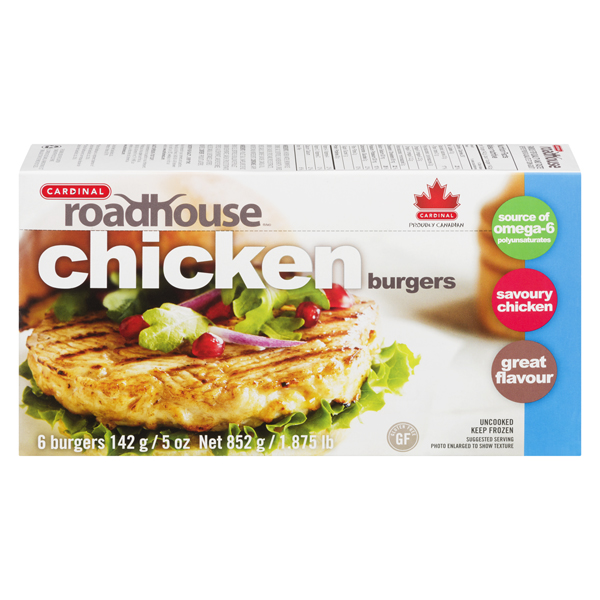 CARDINAL ROADHOUSE CHICKEN BURGERS