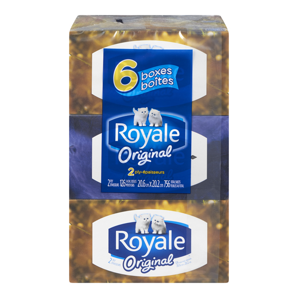 ROYALE ORIGINAL 2PLY FACIAL TISSUE 126s