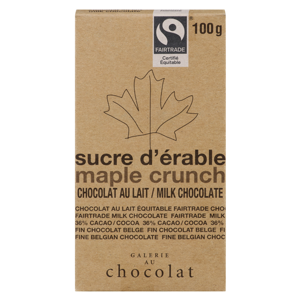 GALERIE AU CHOCOLAT ORGANIC MAPLE CRUNCH