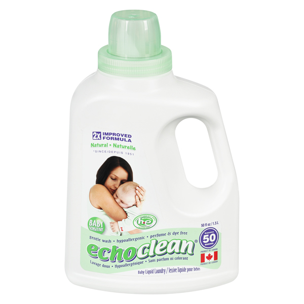 ECHOCLEAN 2X ALL NATURAL SCENT FREE LIQUID LAUNDRY BABY