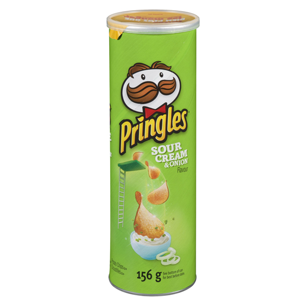 PRINGLES SOUR CREAM & ONION POTATO CHIPS
