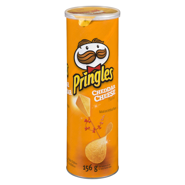 PRINGLES CHEDDAR CHEESE POTATO CHIPS