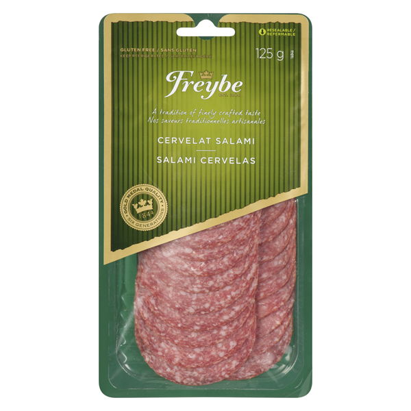 FREYBE SLICED SALAMI CERVELAT