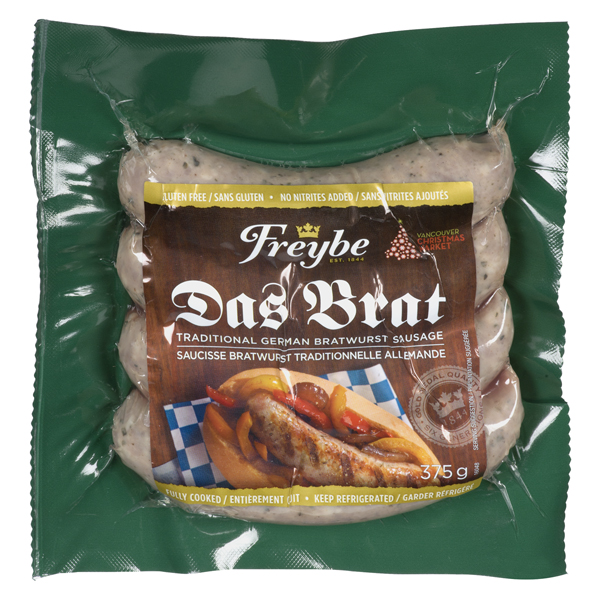 FREYBE DAS BRAT PORK SAUSAGE