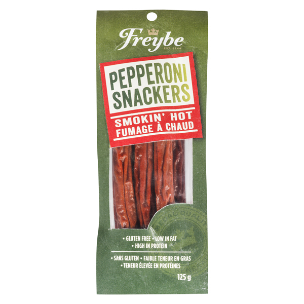 FREYBE PEPPERONI SNACKERS SMOKIN HOT