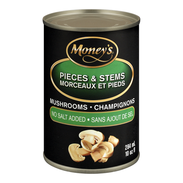MONEYS NO SALT MUSHROOMS PIECES & STEMS