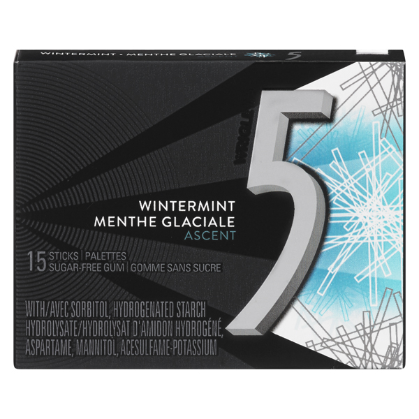 WRIGLEY'S 5 REACT GUM ASCENT
